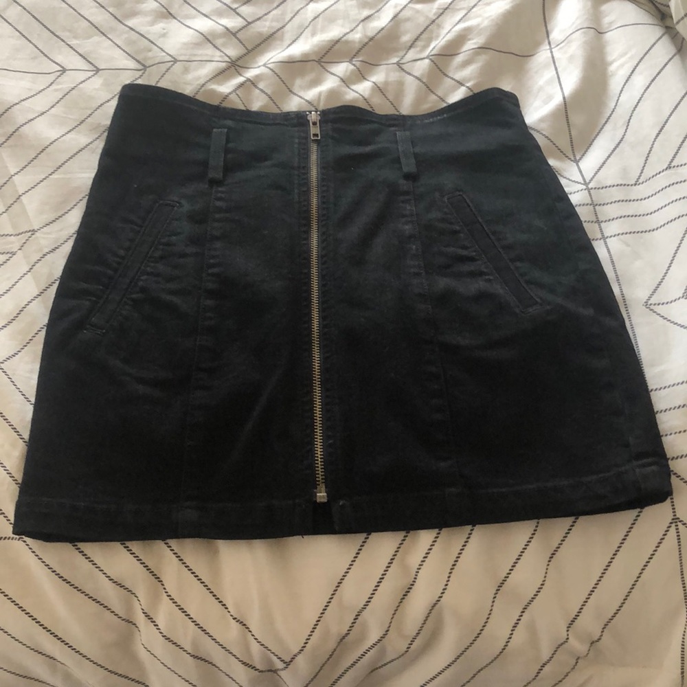 Black LF denim skirt